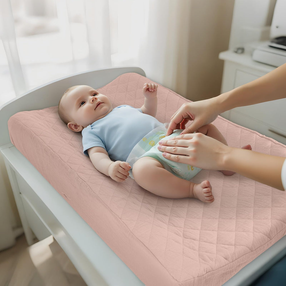 Unicorn Castle waterproof bottom layer, protects changing pad from moisture.