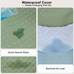 Unicorn Castle waterproof bottom layer protects the pad with moisture barrier.