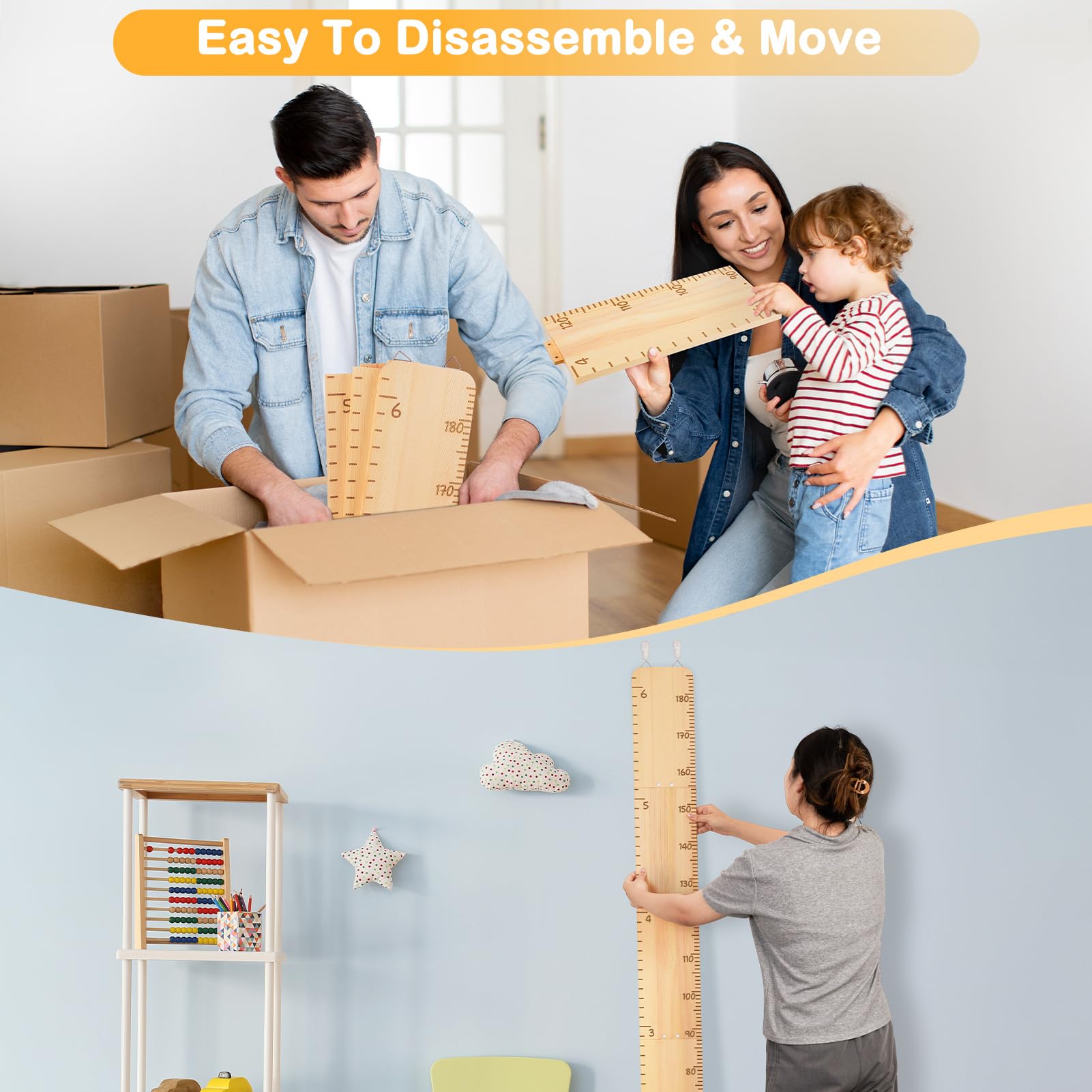 Unicorn Castle writable-area growth-record panel invites kids to log milestones.