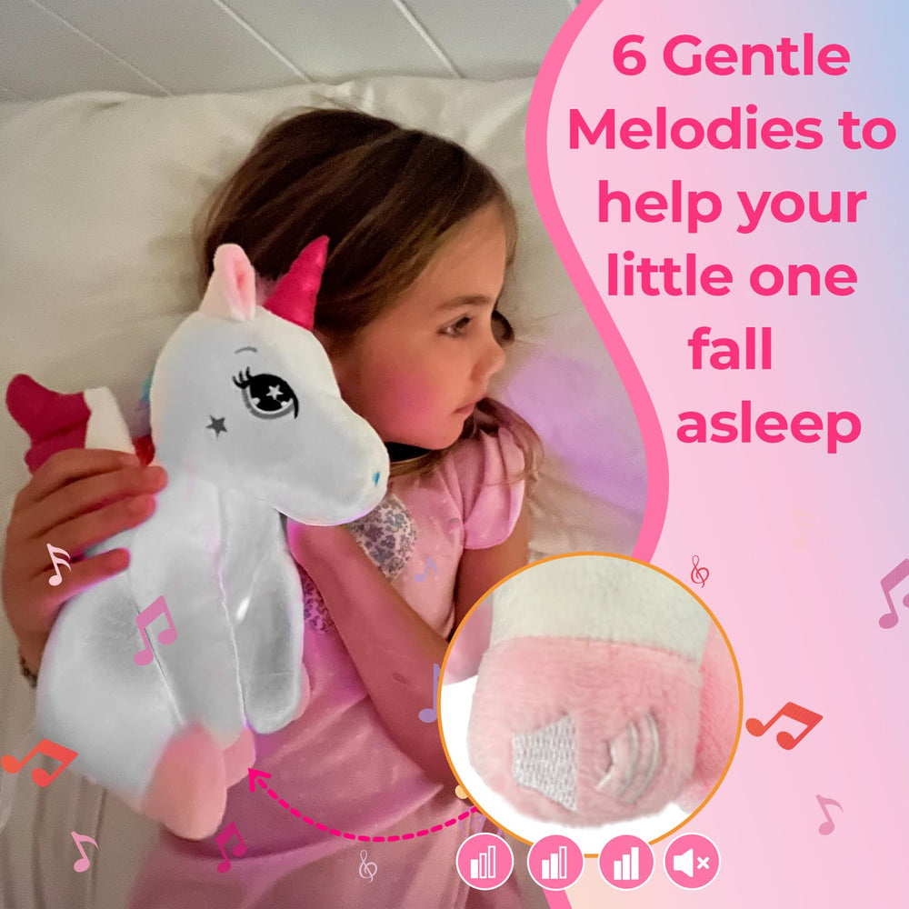 Unicorn Light Up Cutie projection casts starry scenes for a calm bedtime routine