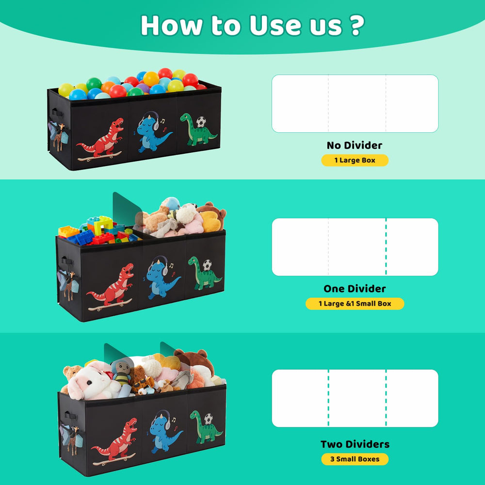 Uniency toy box color options help match home decor.