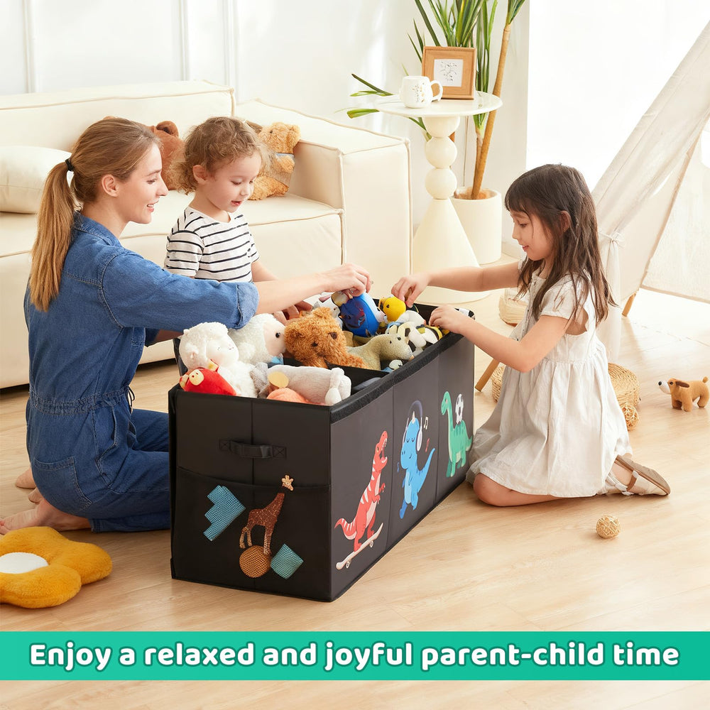 Uniency toy box dimensions 40in x 14in x 16in to hold big toy collections.
