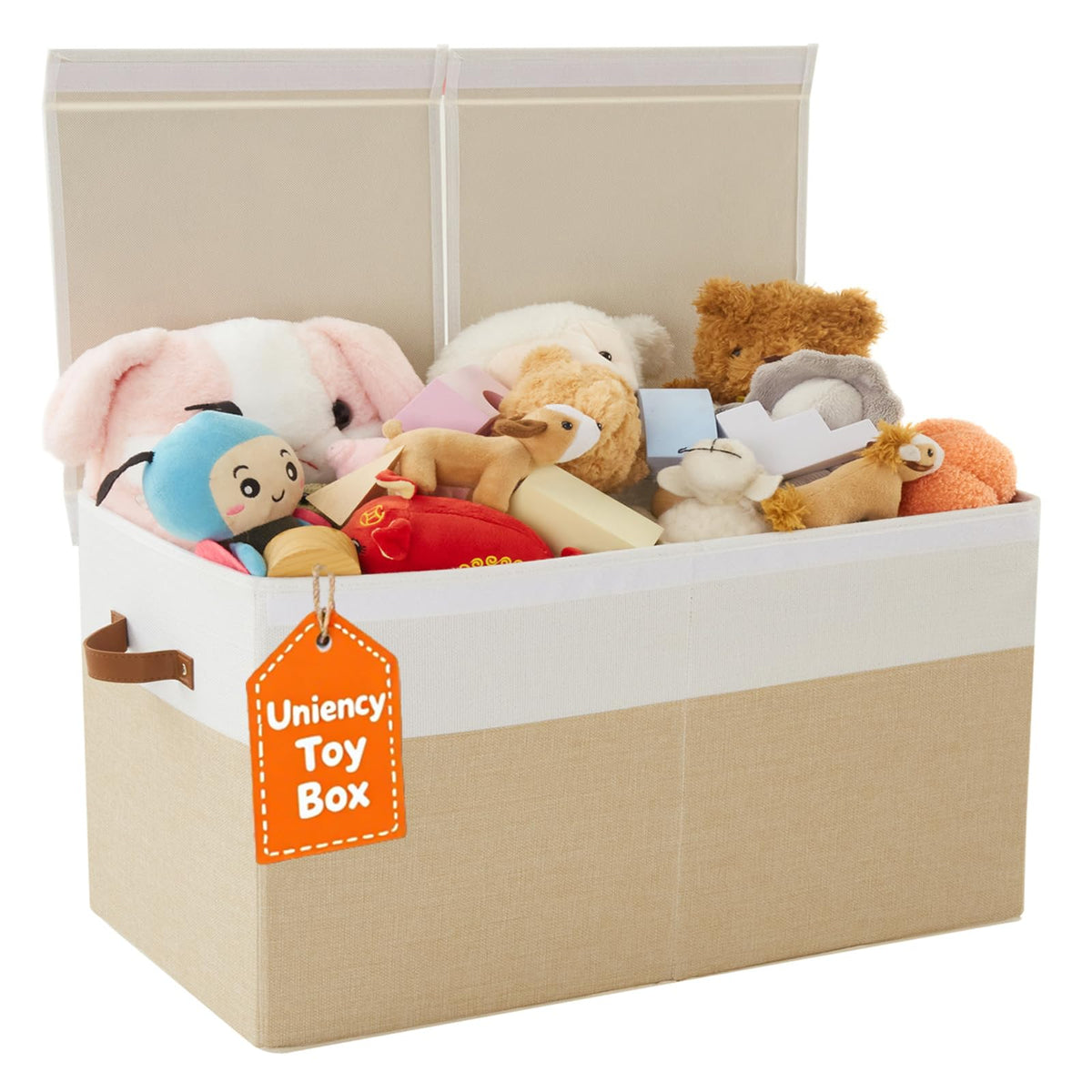 Uniency toy box lid showing secure closure for tidy storage