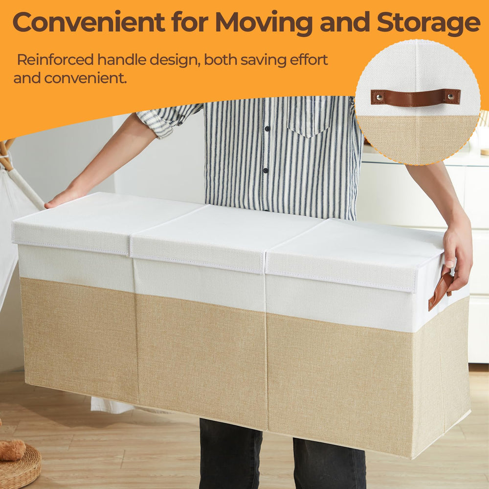 Uniency toy box ideal for living room, nursery, and playroom storage.