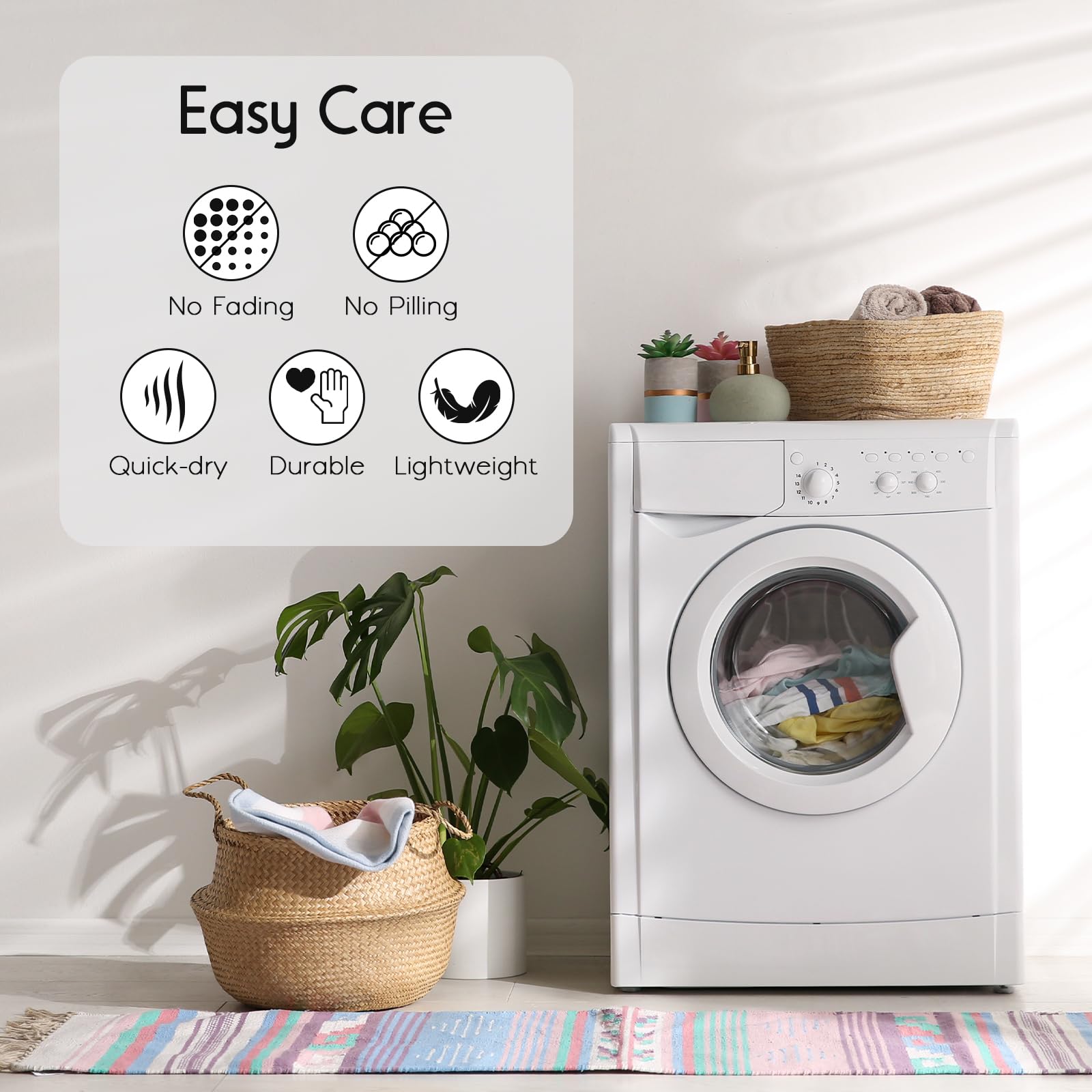 UNIKITTY Train Blanket machine-wash friendly keeps color vibrant through washes