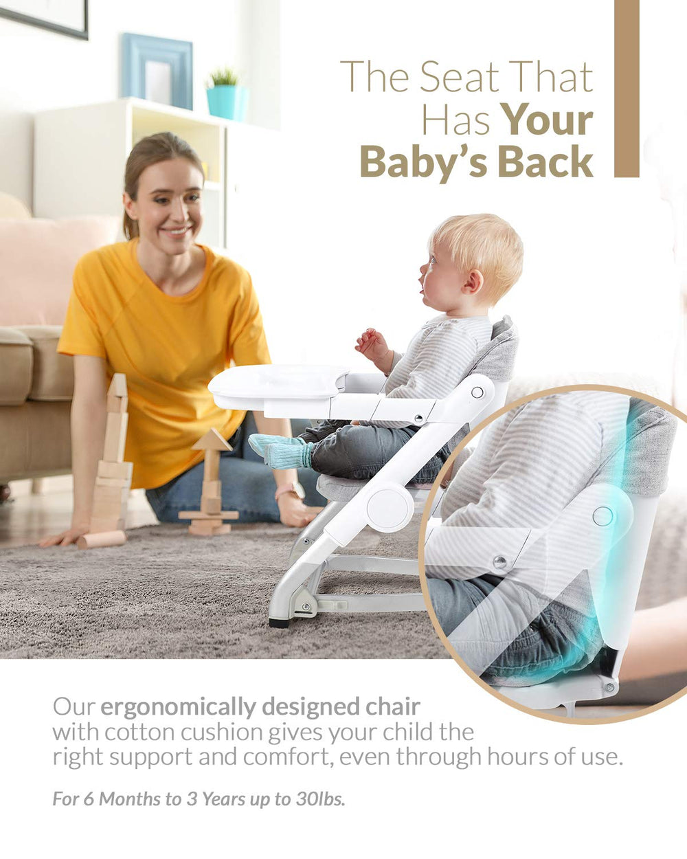 Unilove Feed Me BPA-free tray highlights safe, heat-resistant mealtime use.