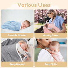 UNIMADE baby towel dries hair quickly with cozy hood.