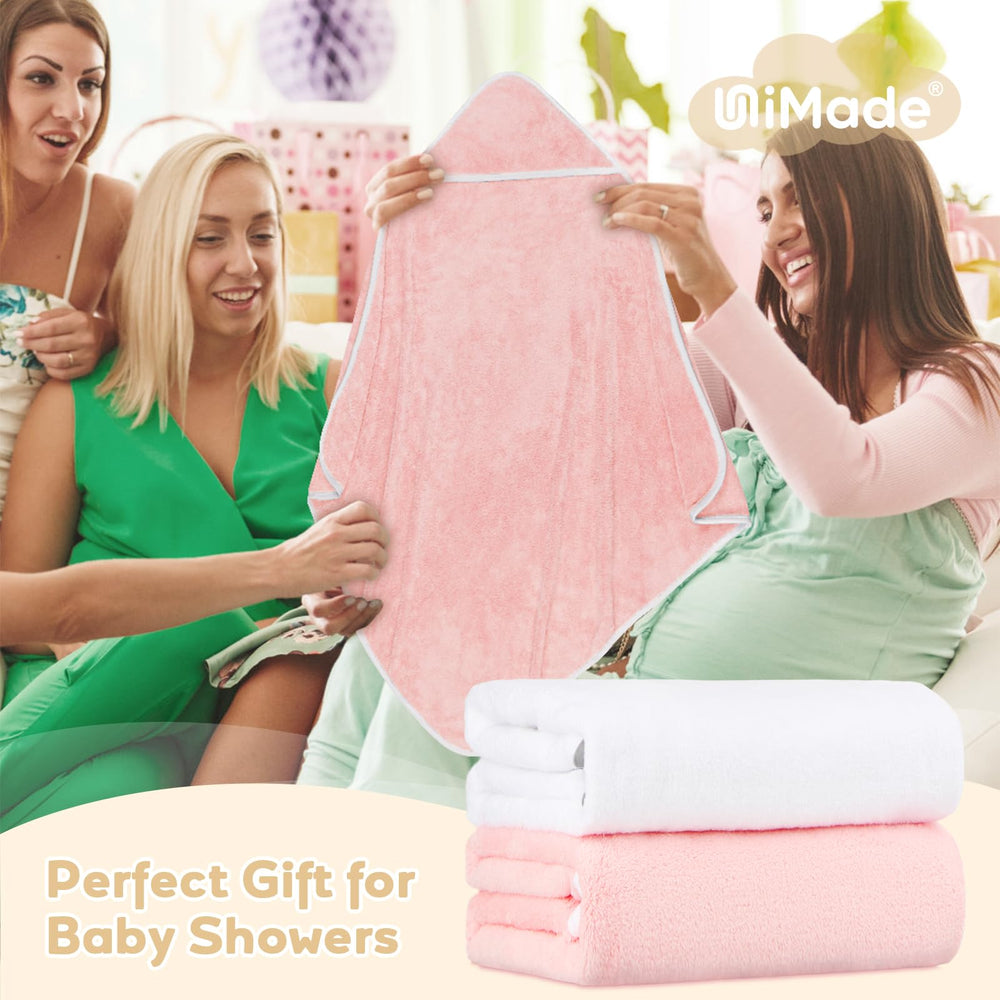 UNIMADE gift-ready hooded towel set makes a thoughtful baby shower gift