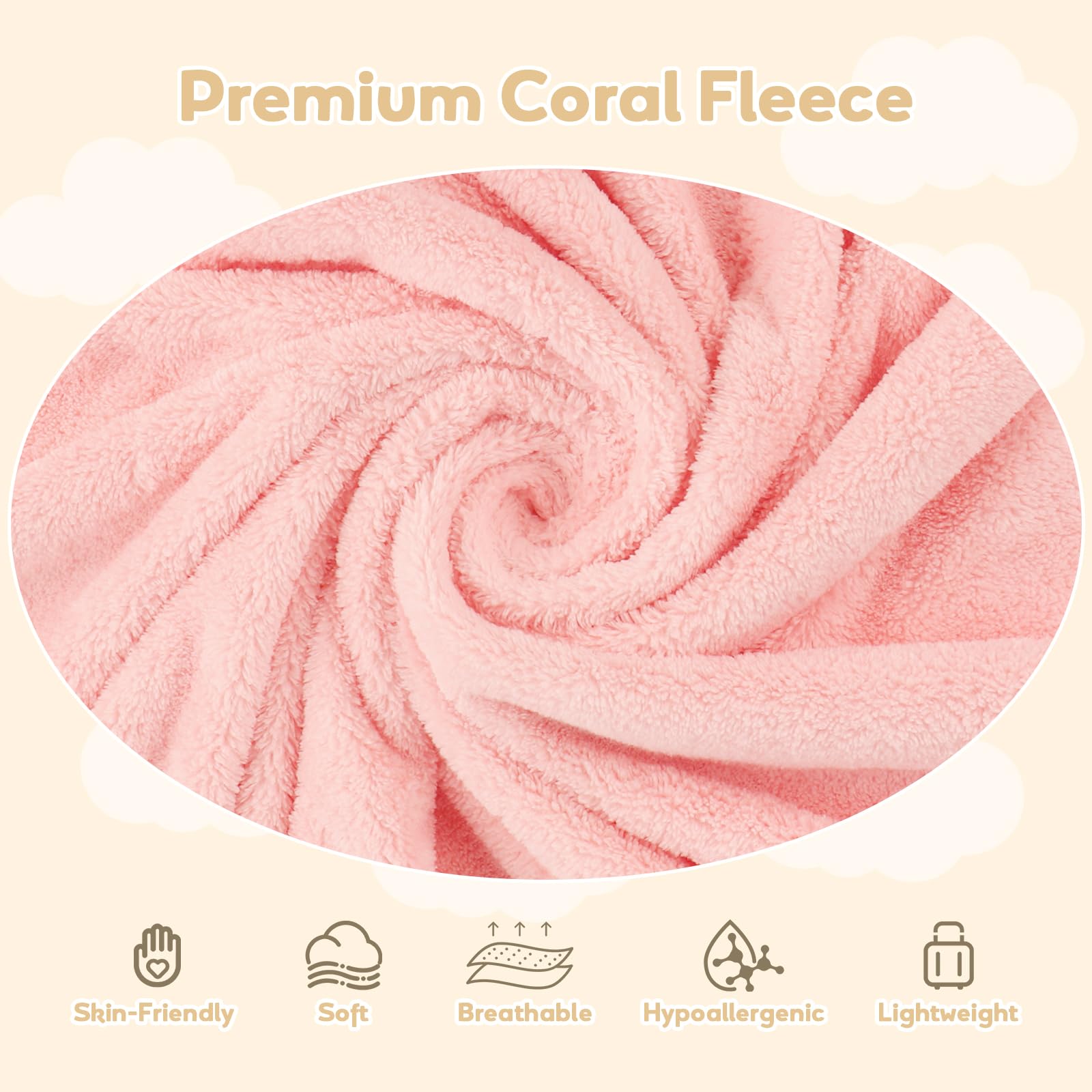 UNIMADE hooded towel design keeps baby warm and speeds hair drying