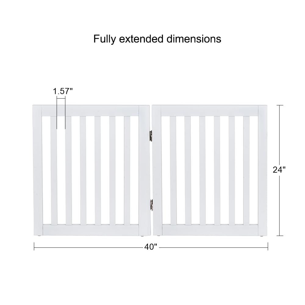 unipaws 40w x 24h gate opened wide for open floor plan rooms.