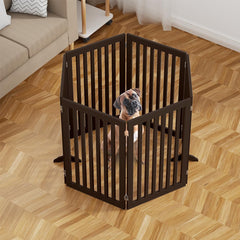Unipaws convertible playpen pin insert creates secure pet enclosure