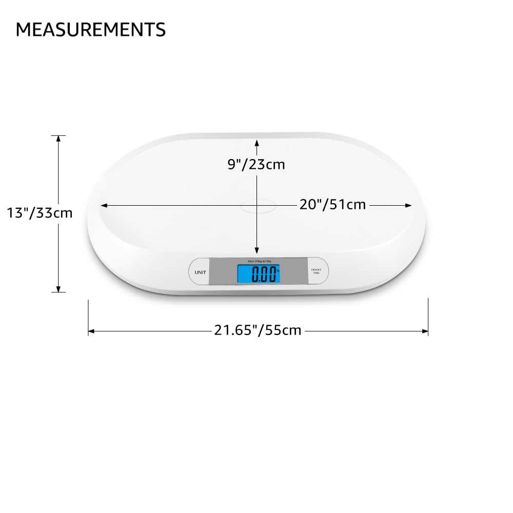 unipaws digital pet scale battery compartment requires three AAA batteries to power the display.