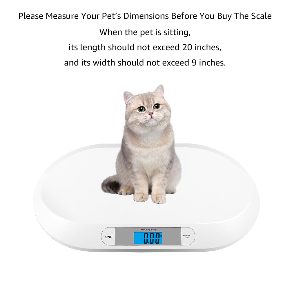unipaws digital pet scale is a compact bench-friendly tool for quick weigh-ins.