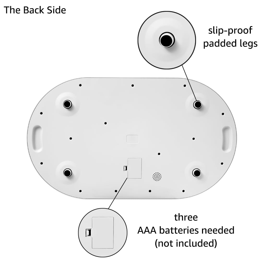 unipaws digital pet scale suits dogs, cats, and babies on a spacious 20-inch surface.