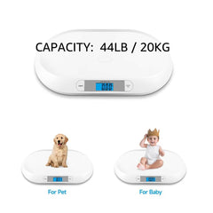 unipaws digital pet scale tare function lets you measure the pet without extra weight from containers.