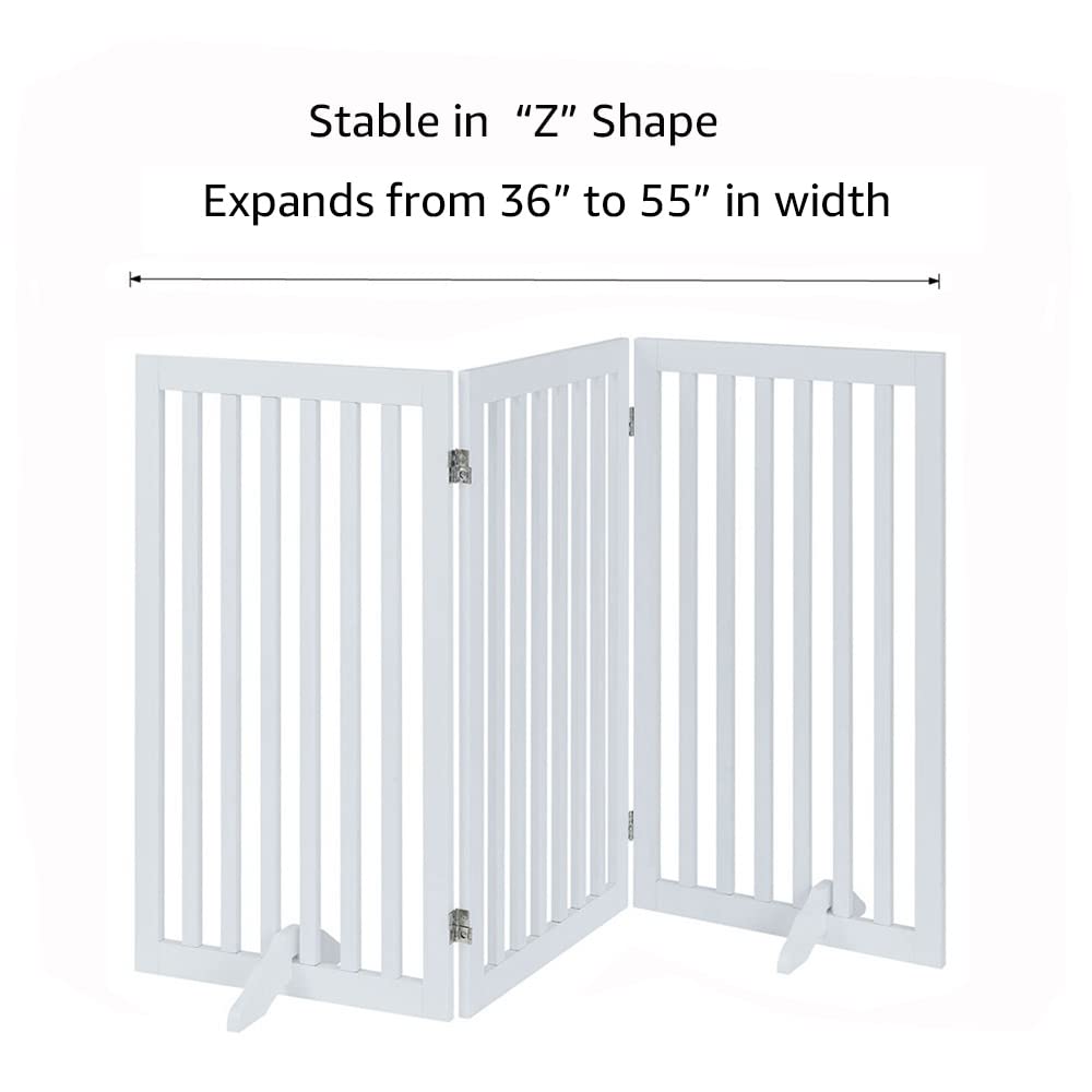 Unipaws gate open dimensions 60W x 36H fit wider openings.