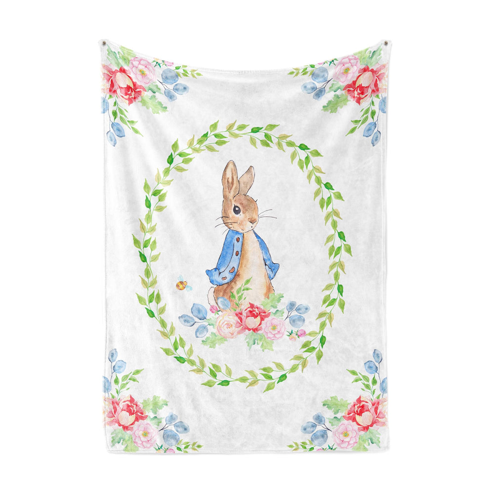 UNIQUE Rabbit blanket back white offers calming contrast for sensory comfort