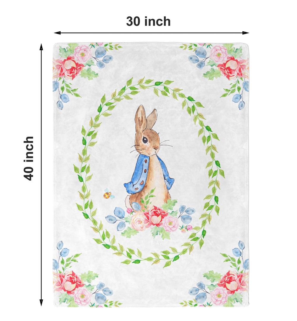 UNIQUE Rabbit blanket size 30x40 inches ideal for swaddling and snuggling