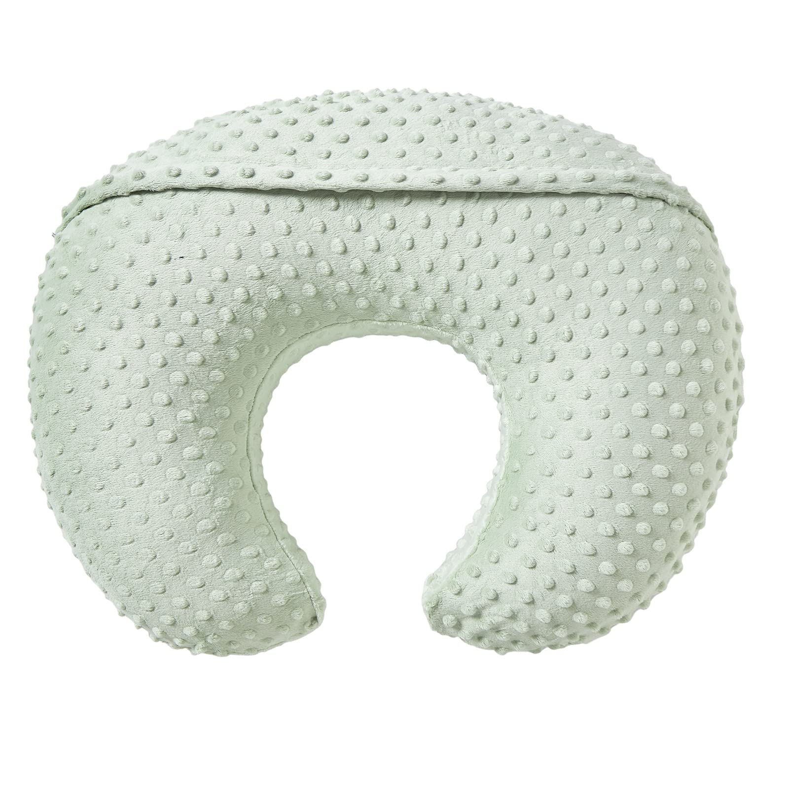 QUENESS BABY nursing pillow in use during bottle feeding with baby