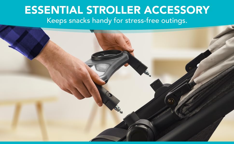 Uniquify Snack Tray helps keep snacks within reach, reducing spills during trips.