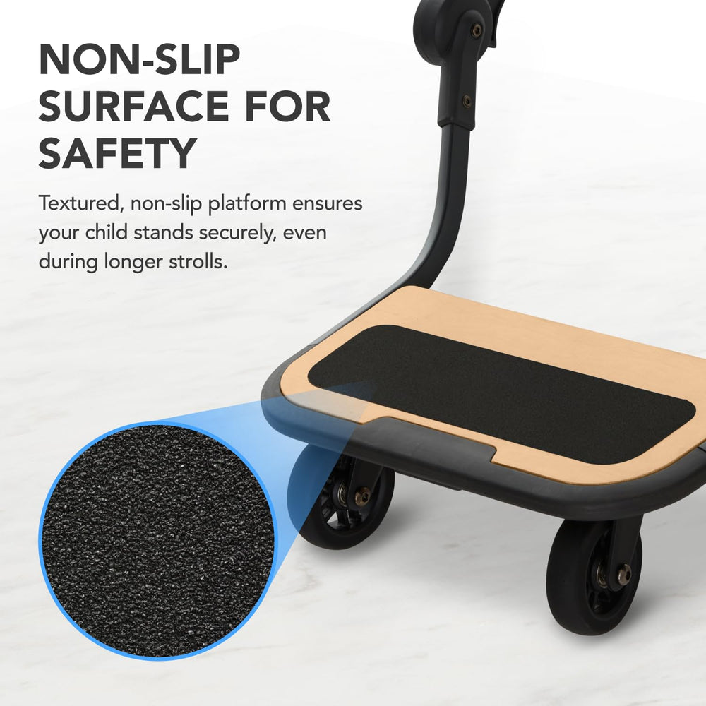 UNIQUIFY board promotes a more comfortable walk for parent and child.