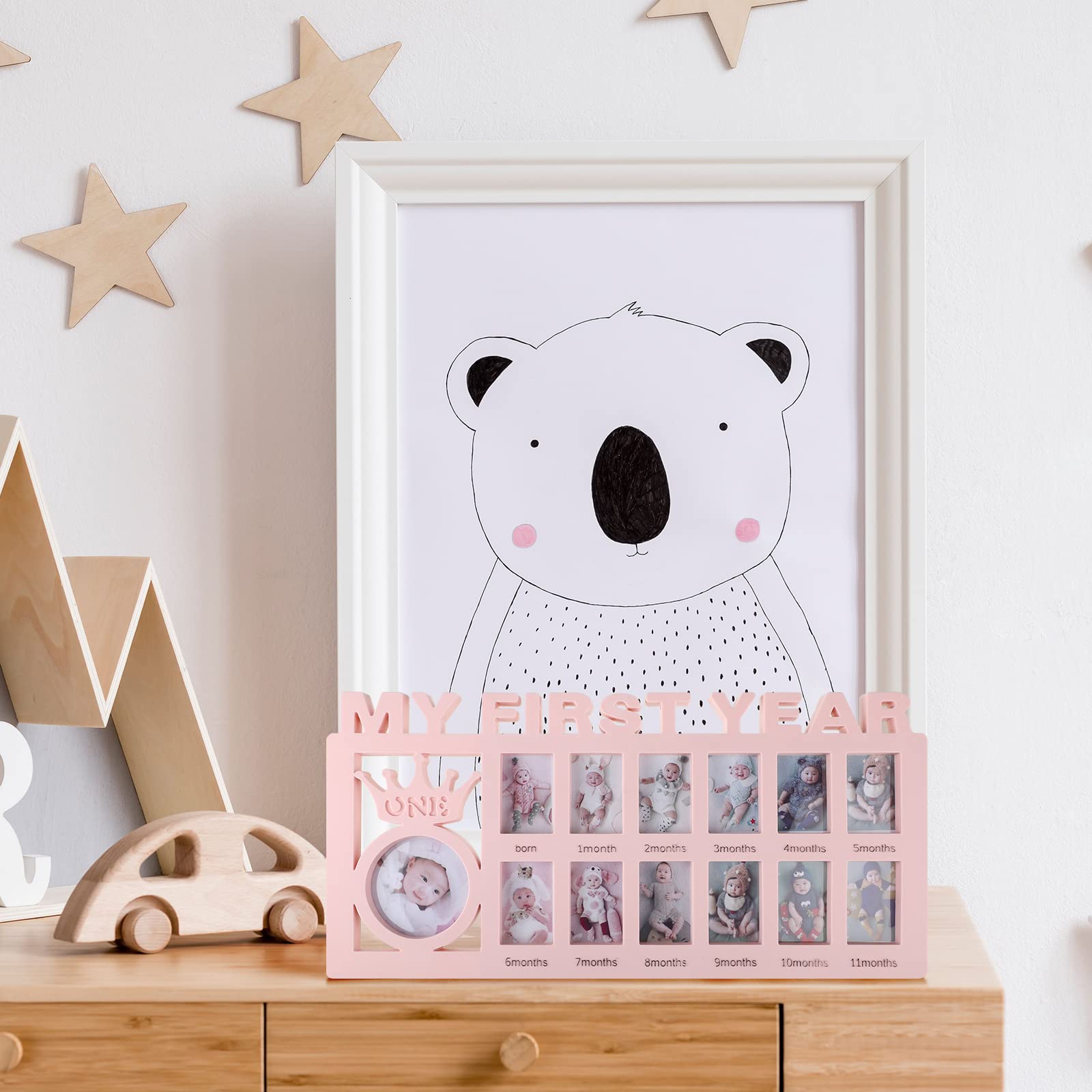 Unittype frame size 16 by 8 inches ideal for desk or wall display.