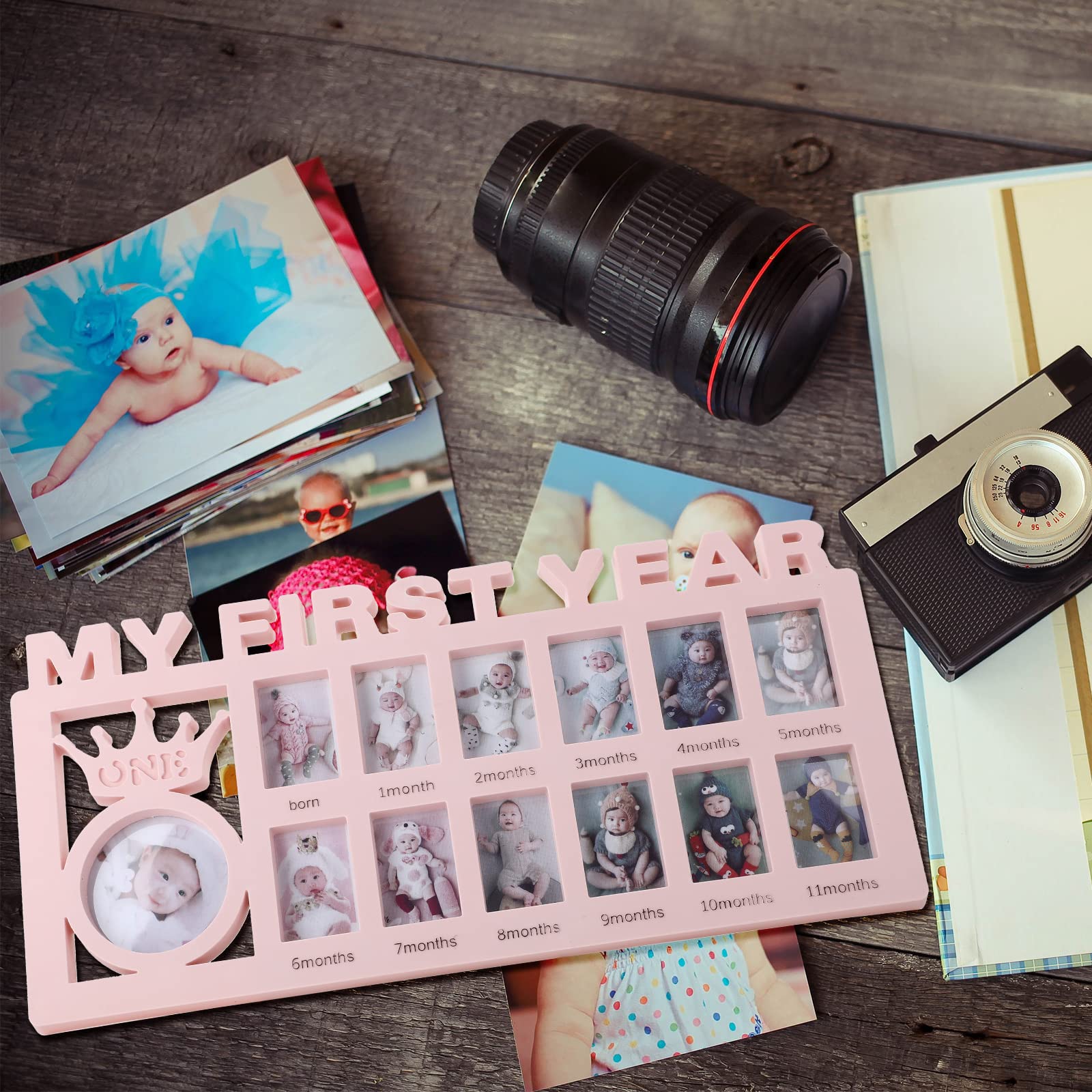 Unittype frame mounted on wall or placed on a desk to showcase memories.