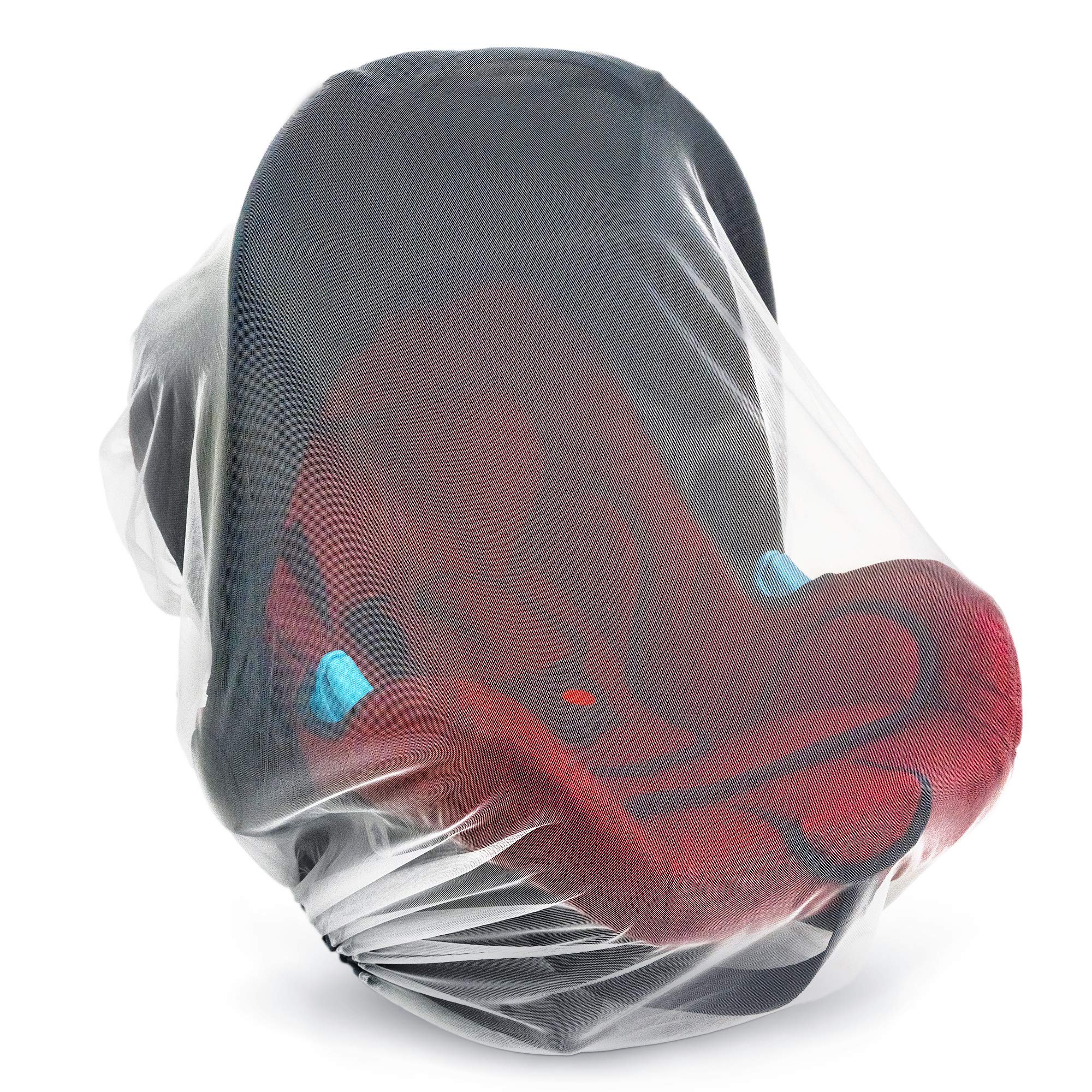 Pack N Play setup with Universal Backpackers mosquito net for indoor/outdoor use