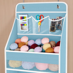 Univivi organizer with strong hooks securing on door for easy setup