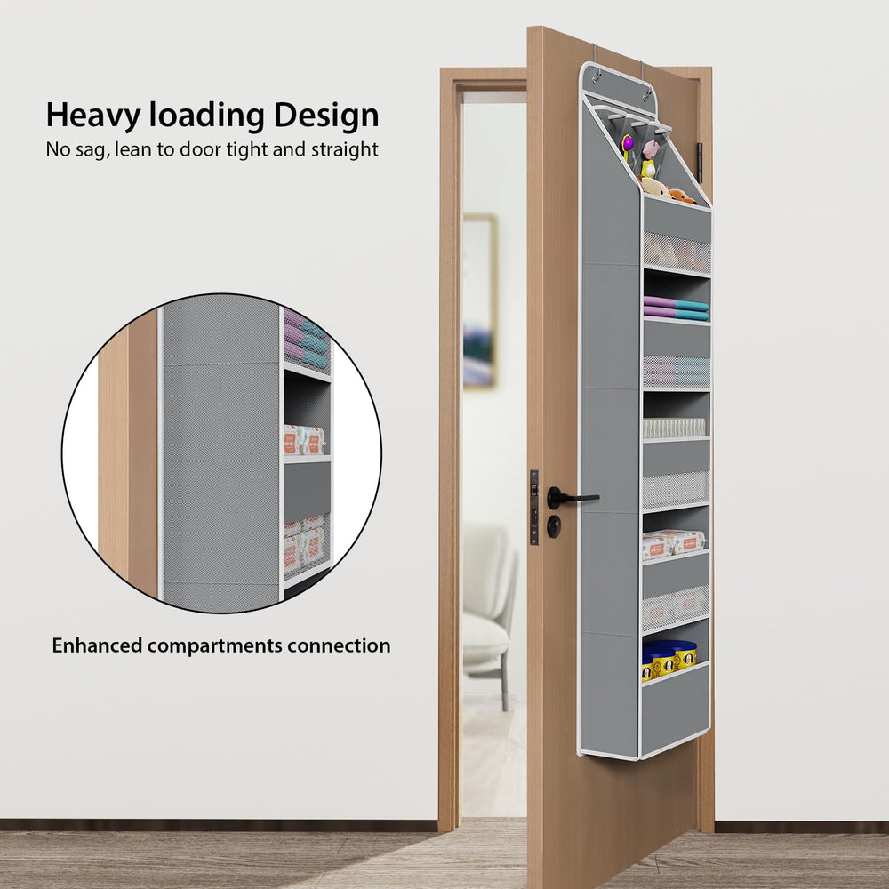 Univivi 6-shelf pockets organize bottles and lotions in large compartments.