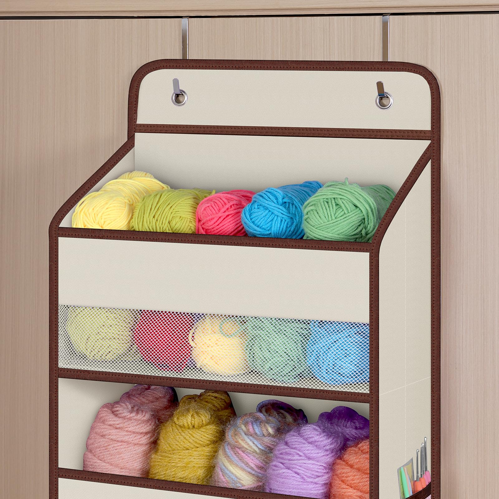 Univivi baby essentials organizer keeps diapers and wipes within easy reach.