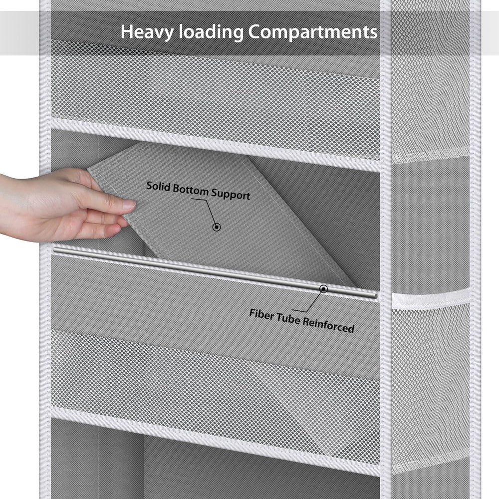 Univivi compact storage on a shelf with bottles and towels ready to use.
