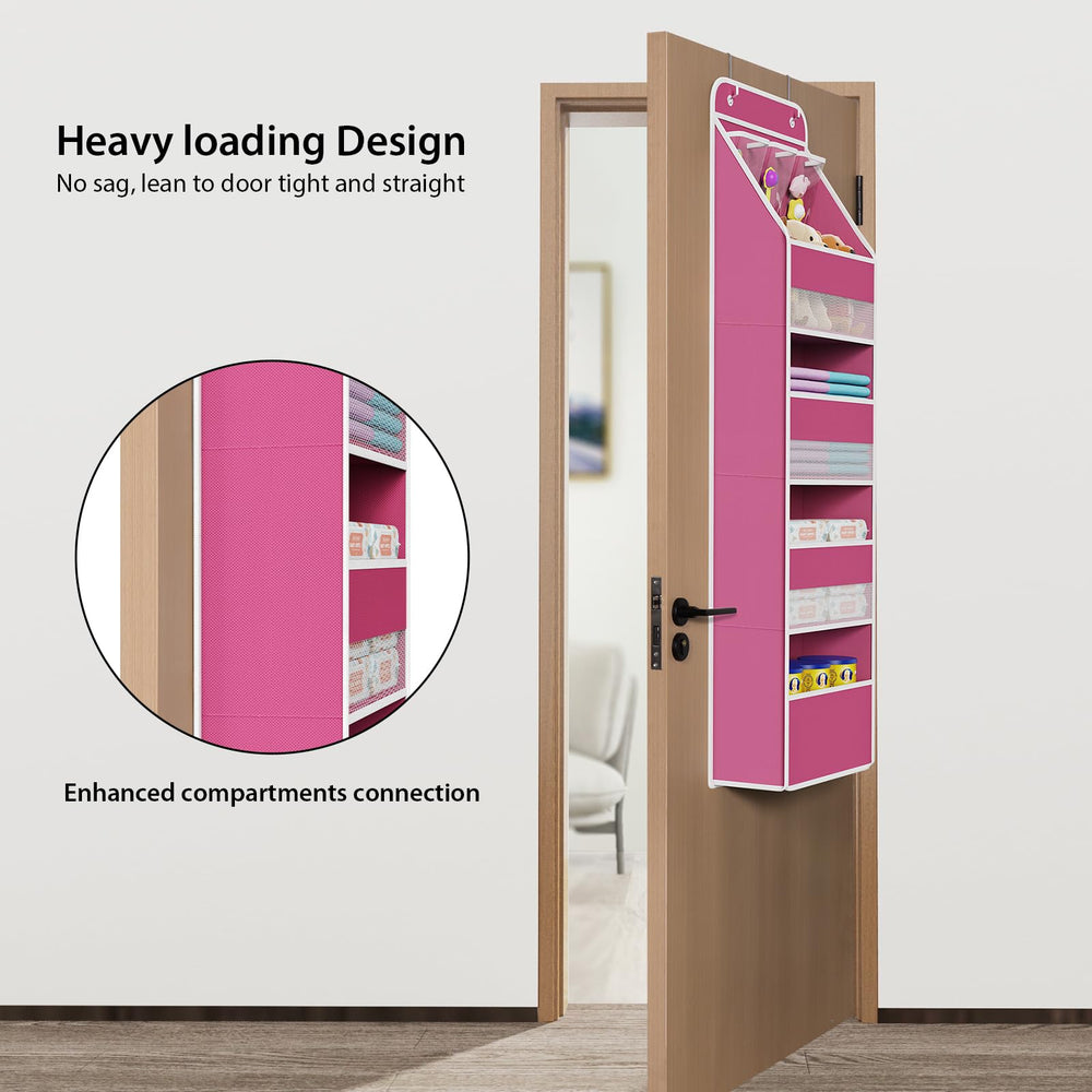 Univivi five-shelf fabric pockets organizing nursery clutter