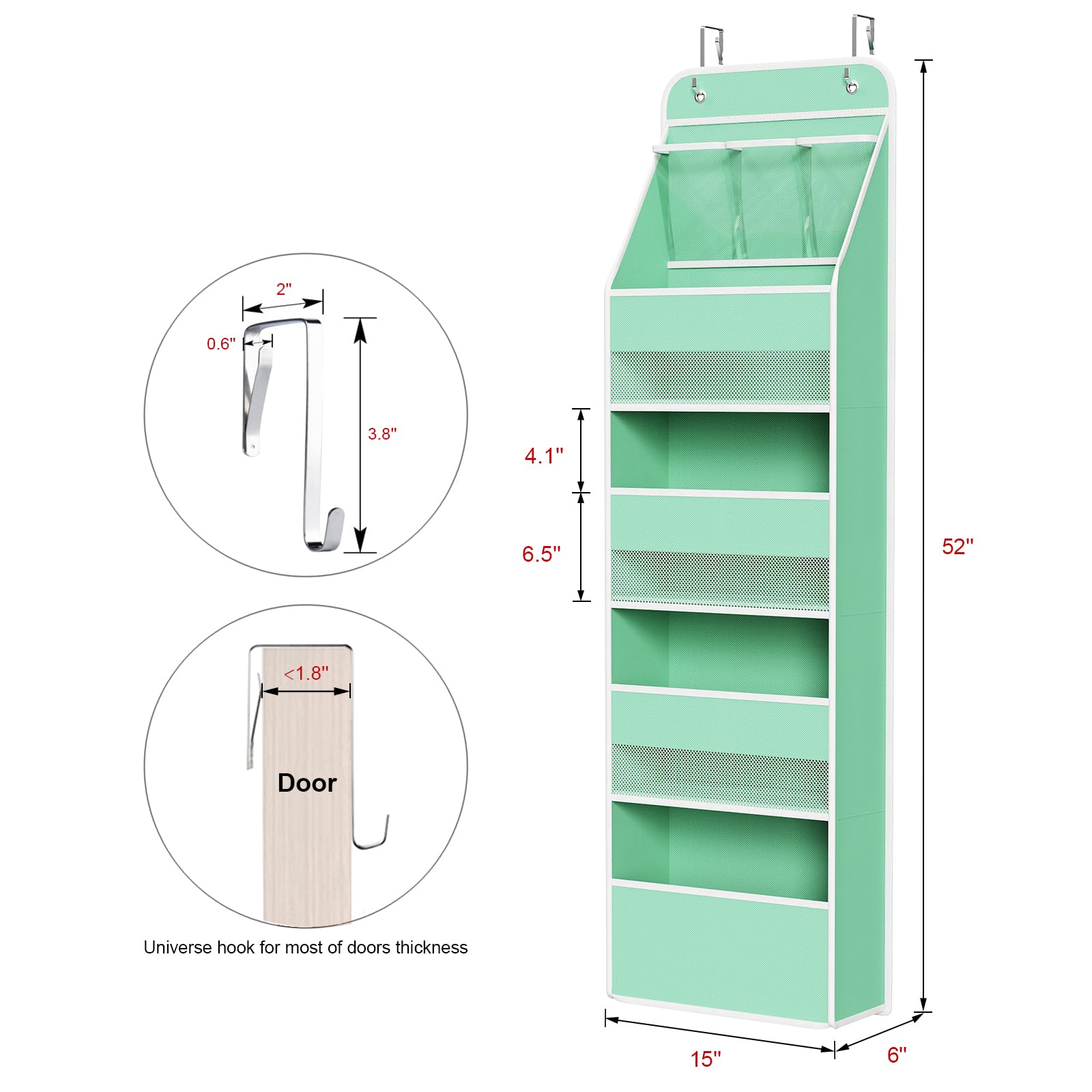 Univivi large-pocket section stores bottles and diapers for quick changes