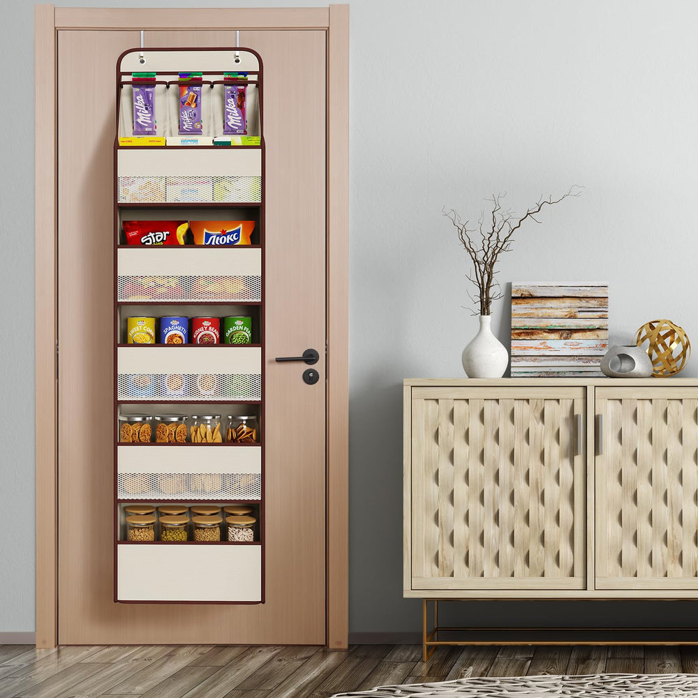 Univivi installation hooks beige demonstrates quick, secure door mounting