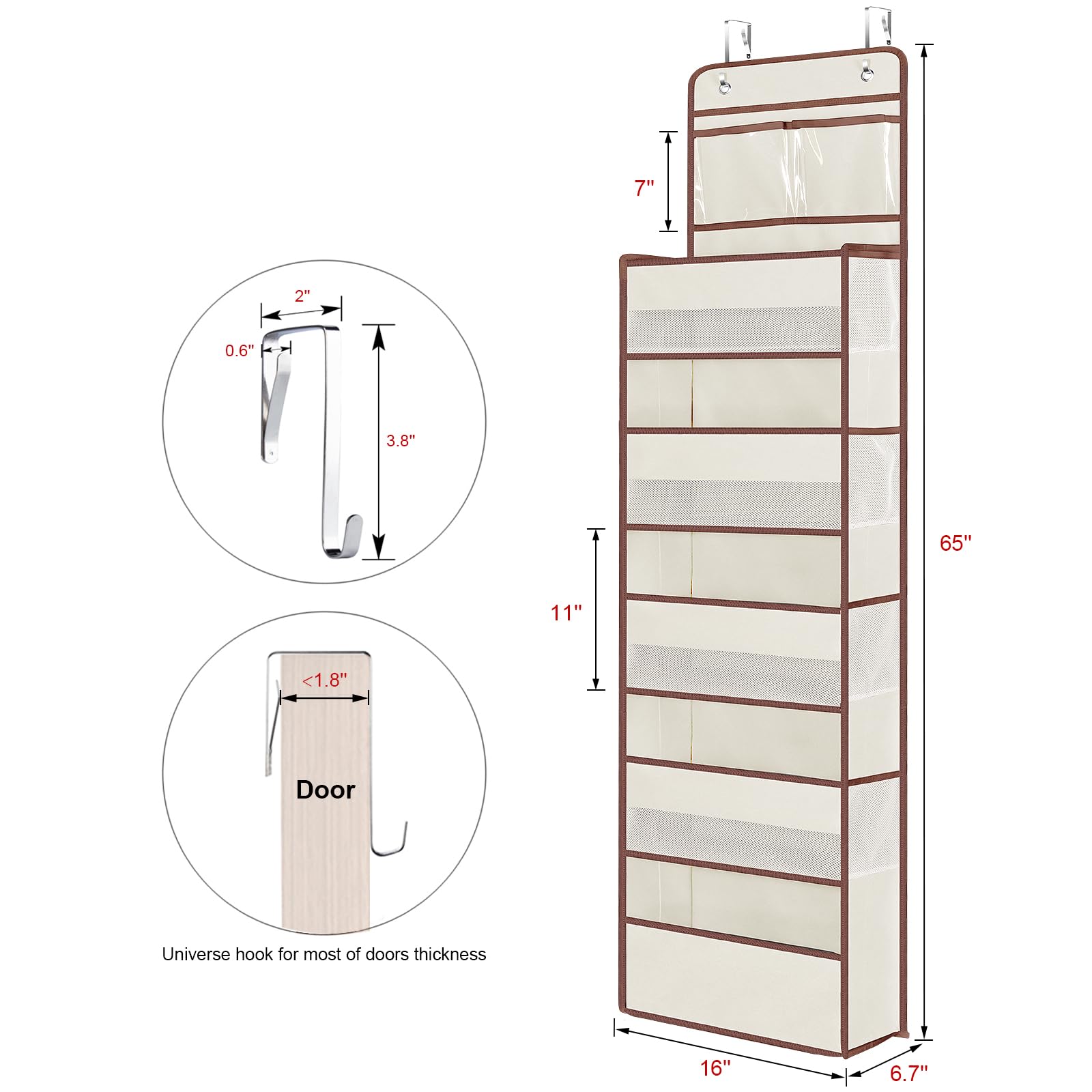 Univivi mesh windows reveal visible, ventilated storage.