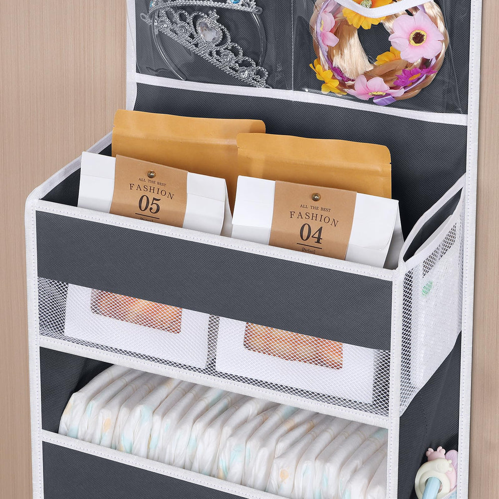 Univivi see-through PVC window storage helps identify items at a glance.