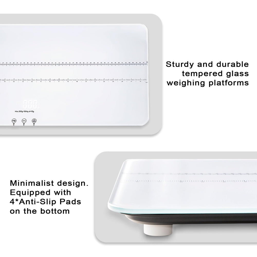 UNIWEIGH supports 3 units, enabling flexible weight readings for pets and babies