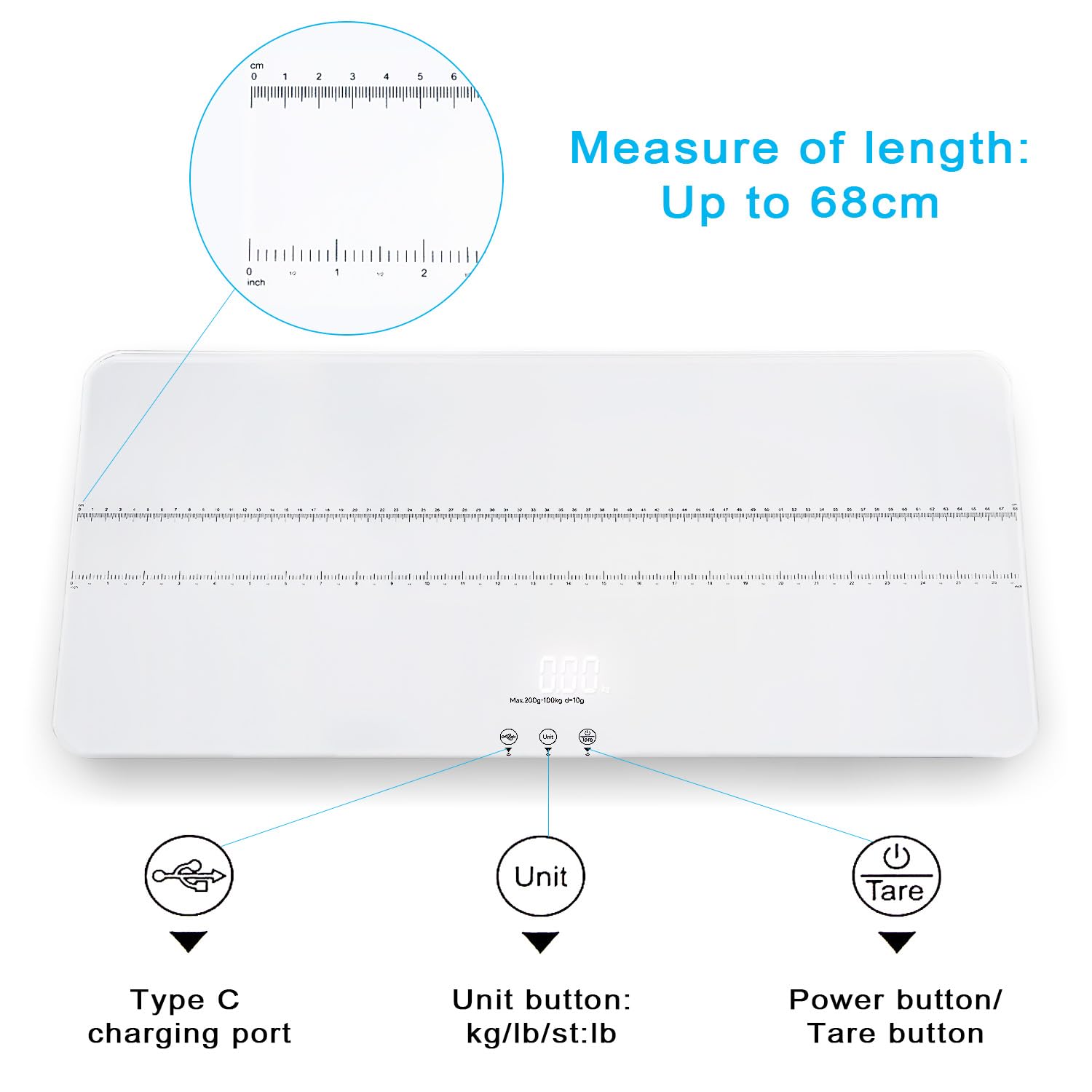 UNIWEIGH LED display shows clear numbers for easy weigh-ins in any lighting