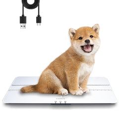 UNIWEIGH digital pet scale platform provides a roomy surface for comfortable pet weighing