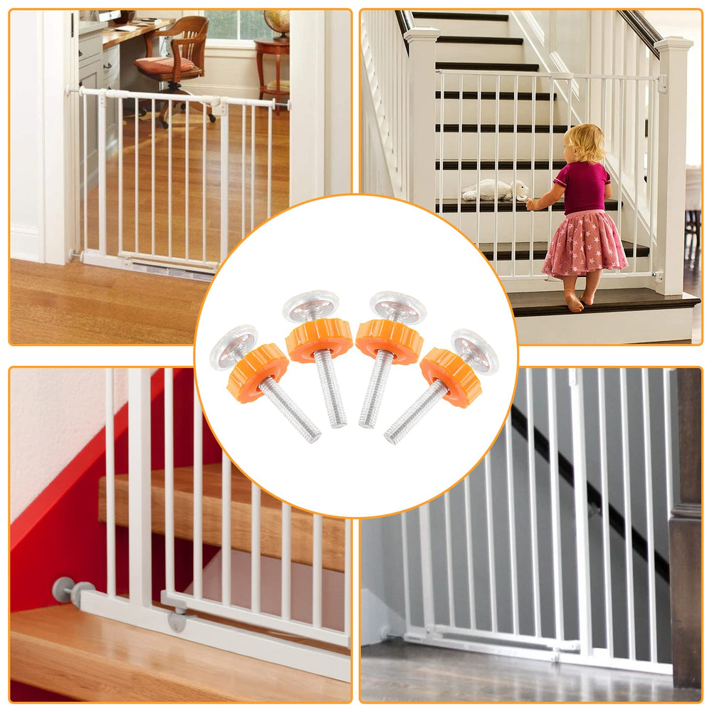 Unlorspy pet gate door rod assembly improving gate stability
