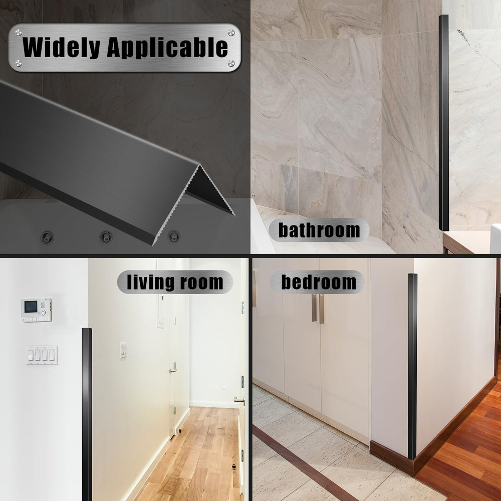 UNNAK metal corner protector edge-polished—smooth look and easy cleaning.
