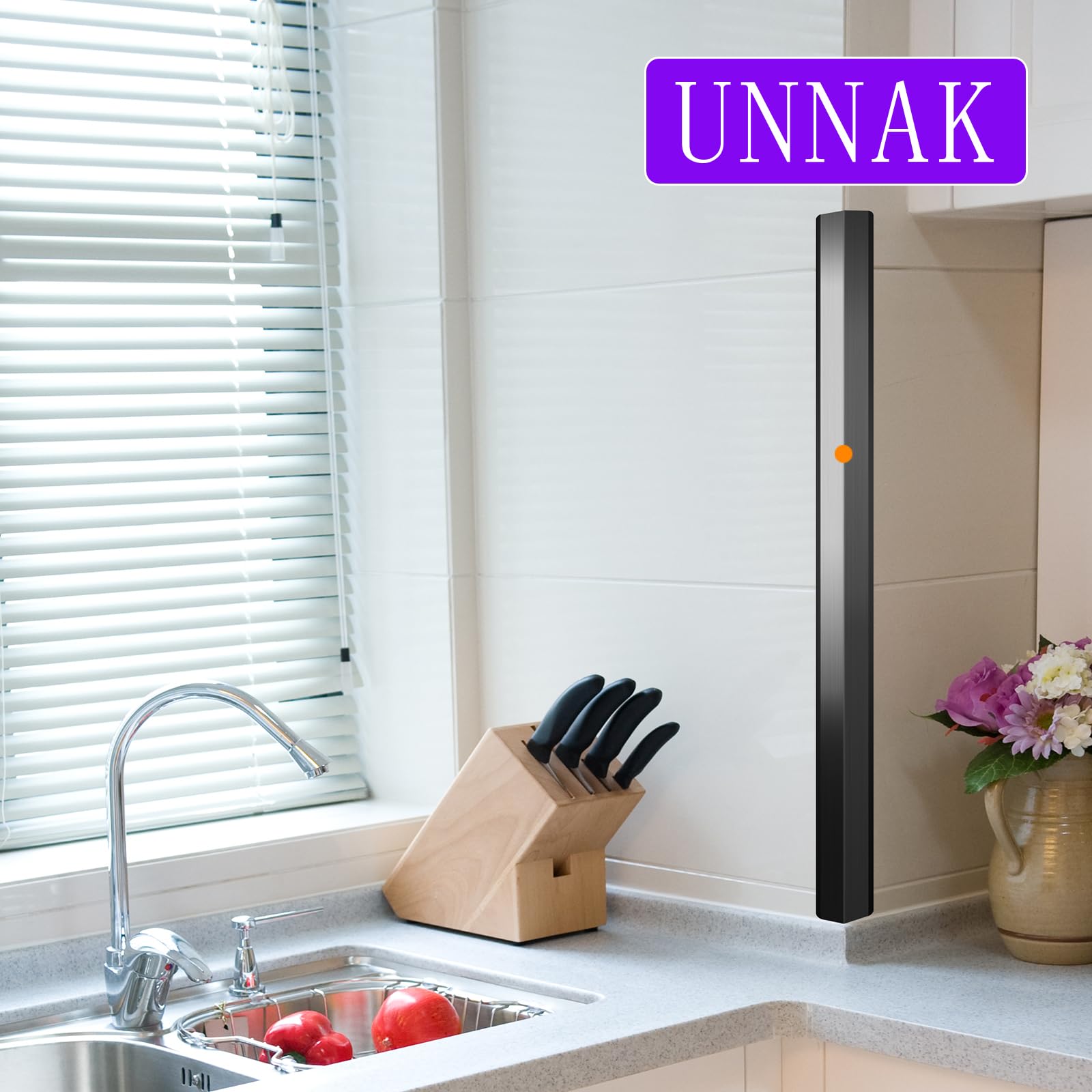 UNNAK corner guard suitable for indoor and outdoor wall surfaces.