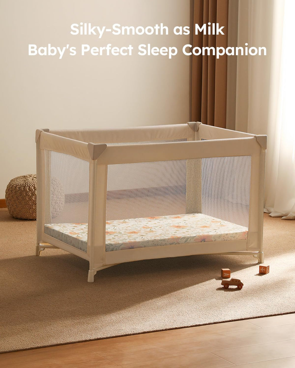 Unnivoll 5-inch-pocket provides full coverage during sleep and play