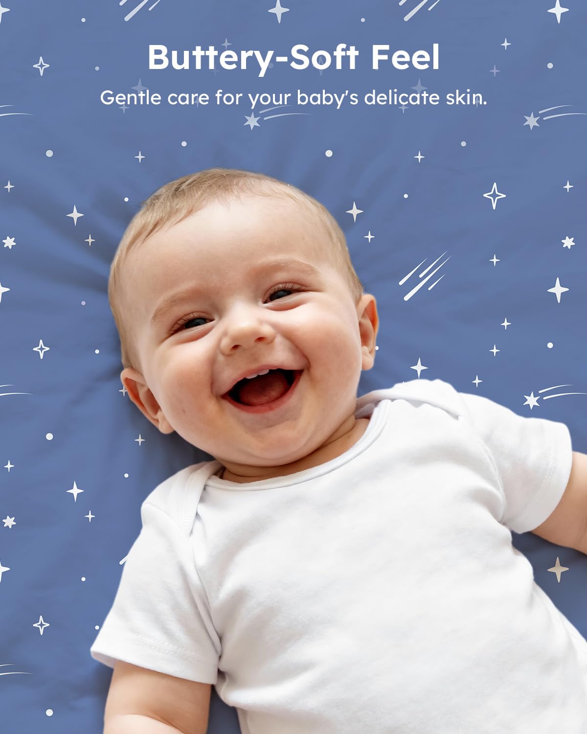 Unnivoll 3-pack neutral crib sheets provide versatile, gender-neutral bedding options.