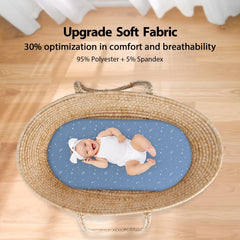 Unnivoll baby sheets ultra-soft microfiber comforts baby's skin during naps and play.