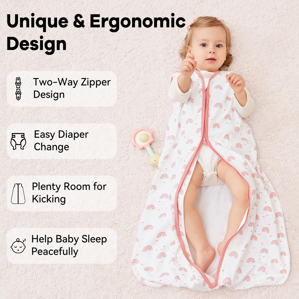 Unnivoll sleep sack features prewashing to reduce shrinkage.