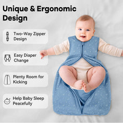 Unnivoll baby sleep sack safety label shows CPSC compliance for reassurance.