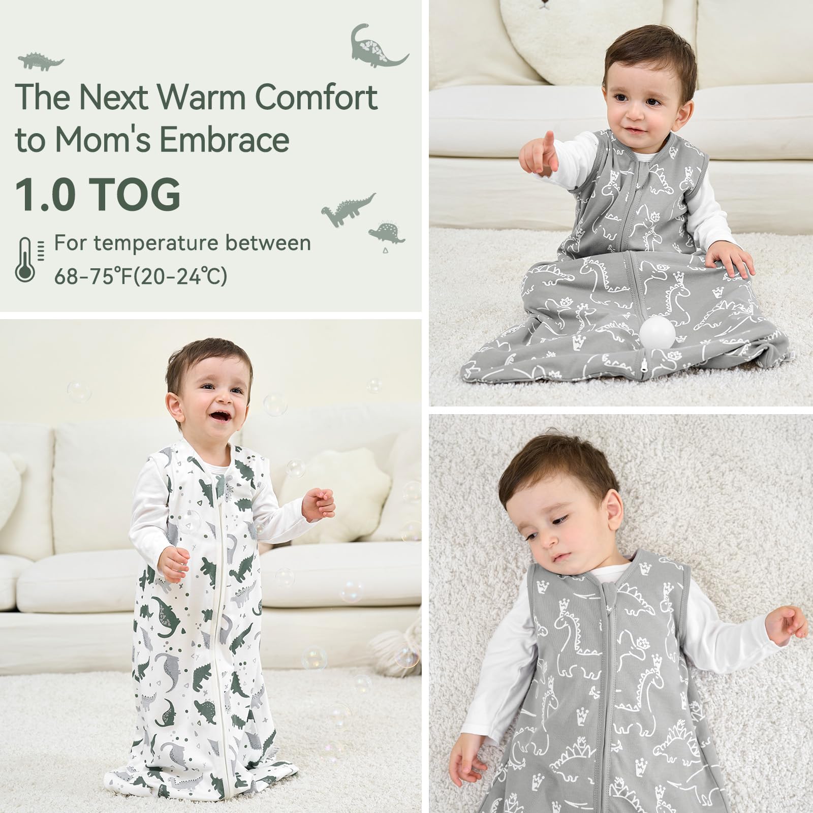 Unnivoll sizes chart image to help pick the right size for growing toddlers.
