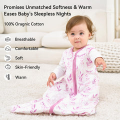 Unnivoll baby sleep sack two-way zip for easy nighttime diaper changes